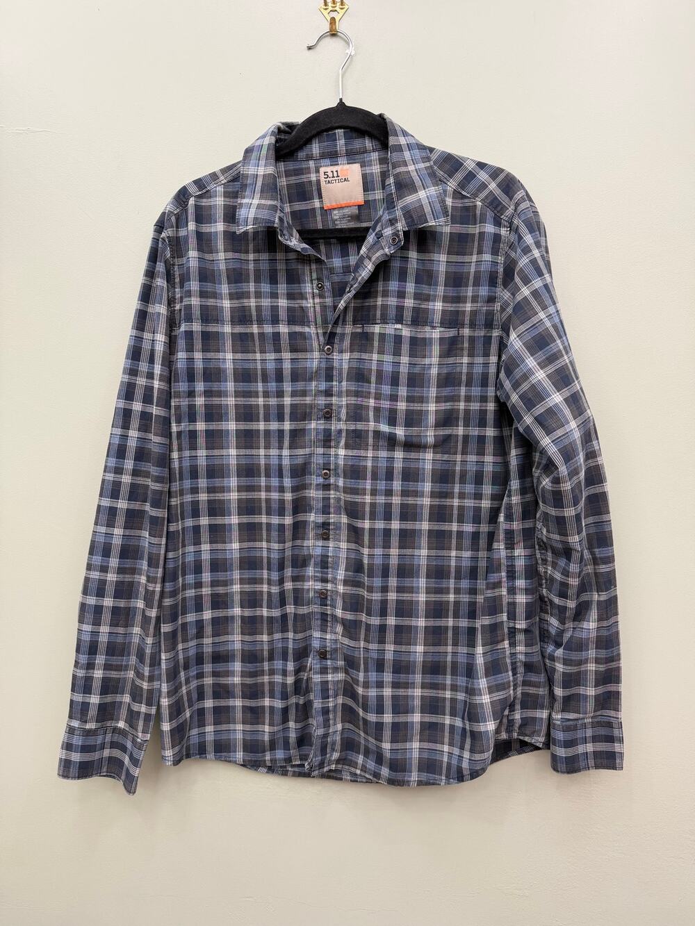 5.11 Tactical Plaid Button Down Shirt Medium Outdoor Workwear Gorpcore